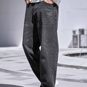 Pantalones Vaqueros de Algodón Personalizados de Estilo Holgado para Hombre, los Más Vendidos, Servicio OEM, Ajuste Holgado, Pantalones Casuales de Mezclilla para Hombre - Product Image 3