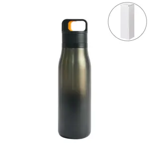Bouteille en acier inoxydable à double paroi de 500 ml avec bouton poussoir pour les voyages - Product Image 4