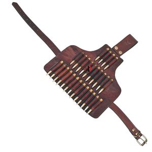 Cinturón de cuero de vaca para cartuchos con forro interior acolchado - Product Image 3