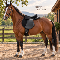 Selle de cheval d'endurance |   Selle de randonnée légère et confortable, équipement équestre durable pour l'équitation longue distance