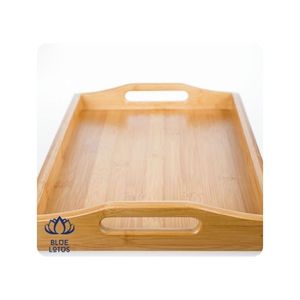Bandeja de Servir de Bambú de Alta Calidad, Material Duradero, Procesamiento Limpio, Adecuada para Servir Comidas y Almacenamiento - Product Image 1