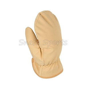 Gants en cuir double face en peau de mouton bouclée, couleur vin rouge, chauds pour l'hiver, en promotion, avec support d'échantillon - Product Image 4