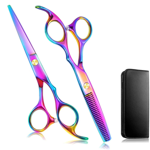 Ciseaux de coiffure professionnels en acier inoxydable de 6,7 pouces, lot de 2, outils de beauté tranchants avec poignées en acier pour salon de coiffure, modèle 2026 - Product Image 1