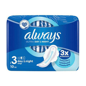 Serviettes hygiéniques Always Maxi avec ailettes, taille 4, pour la nuit, non parfumées, 48 unités - Product Image 3