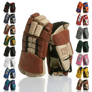 Vente chaude Gants de hockey sur glace personnalisés en matériaux de qualité, équipement de protection professionnel pour hommes, gants rembourrés pour la manipulation de la crosse, entraînement OEM ODM - Product Image 1