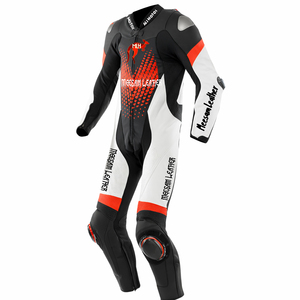 Traje de cuero para motociclismo, traje de cuero resistente para motociclismo, hecho en Pakistán, ropa para motociclismo, traje de carreras Kangaroo, calidad premium. - Product Image 1