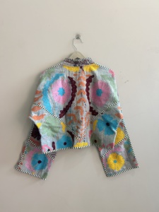 Indian Embroidered Vintage <b>Kantha</b> Boho <b>Jacket</b> Kiara Cut Suzani <b>Kantha</b> <b>Jacket</b> - Product Image 6