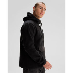 Sudadera con Capucha Oversize de Sherpa para Hombre, Estilo Urbano, Hombros Caídos, de Alta Calidad, Moda Urbana, OEM - Product Image 5