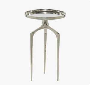 Mesa de Centro Redonda Moderna para Ahorrar Espacio, 20 Pulgadas de Altura, Mueble Decorativo para Sala de Estar - Product Image 3