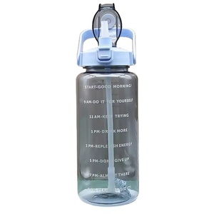 Leak-Proof PP Plastic for with <b>Straw</b> for Fitness Gym-Eco-Friendly <b>Reusable</b> 2000ml BPA-Free - Product Image 1