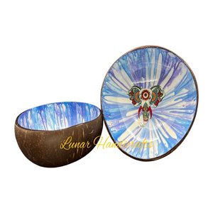 Cuencos de laca de coco hechos a mano Colores personalizables Hecho en Vietnam-Natural Hecho a mano - Product Image 2