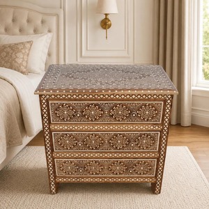 Table basse en os incrusté fait main de qualité supérieure avec finition mosaïque décorative, meuble de luxe pour l'intérieur moderne de la maison, à vendre - Product Image 5