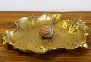 Factory OEM Custom <b>Large</b> Rough Cast Aluminum Bowl Decorative Golden Metal Centerpiece Bowl for Living Room Coffee Table Decor - Product Image 3