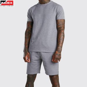 Conjunto Deportivo de Camiseta y Pantalones Cortos para Hombre, Diseño Moderno, Ropa Deportiva para Gimnasio, Entrenamiento, Fitness, Ligero, Transpirable, Personalizado OEM - Product Image 1