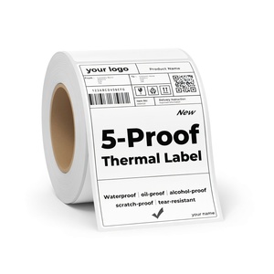 Wholesale 4x6 Fanfold Thermal <b>Packaging</b> <b>Labels</b> 4000 Per Stack with Strong Adhesive Perforation Direct Thermal Shipping <b>Labels</b> - Product Image 4