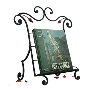 Support de livre en fer forgé noir, best-seller, pour la maison, le bureau, le salon, décoration, support de livre - Product Image 4