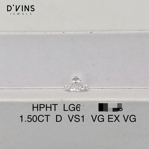เพชร D'vins Jewels Lab Grown ทรงกลมเจียระไนแบบบริลเลียนท์ น้ำหนัก 1.5 กะรัต 1 กะรัต ผลิตด้วยเทคนิค HPHT CVD ของขวัญคริสต์มาส เครื่องประดับ - Product Image 2
