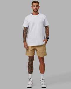 Shorts Bermuda pour Homme en Polyester Tissé, Couleur Unie Kaki, Séchage Rapide, Taille à Cordon, Style Décontracté, Taille Mi-Haute, OEM - Product Image 3