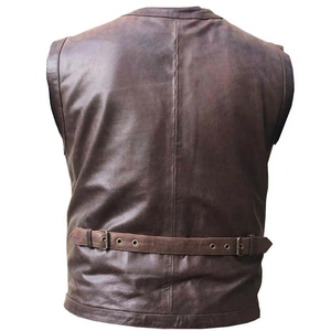 Nuevo Diseño, Chaleco de Cuero para Hombre, Estilo Casual, Transpirable, de Alta Calidad, para Invierno, Motocicleta, Estilo Personalizado - Product Image 2