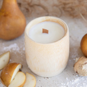 Cozy Wedding Decor <b>Candle</b> Centerpiece Stand <b>Large</b> Bamboo <b>Candles</b> for Tabletop Centerpieces - Product Image 3