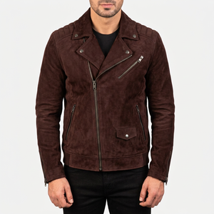 Producción de chaquetas de gamuza de marca privada para boutiques, venta al por mayor de gamuza auténtica, corte ajustado, MOQ bajo - Product Image 5