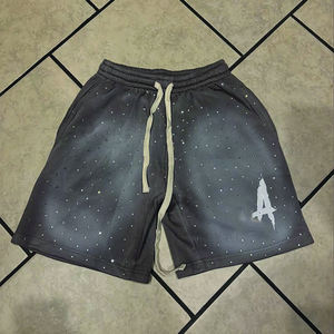 Vêtements courts personnalisés lourds pour hommes imprimés été 2 pièces ensembles Boxy 100% coton t-shirt et short ensembles pour hommes - Product Image 6