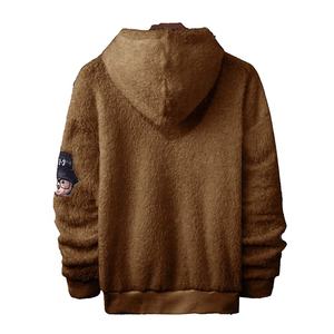 Sudadera con Capucha Personalizada al por Mayor de Alta Calidad con Bordado de Oso, Capucha y Bolsillo, Sudadera de Moda Otoñal para Hombre - Product Image 2