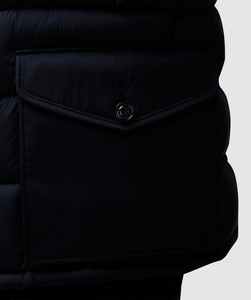 Men's Hooded Puffer Jacket <b>Black</b> <b>Fur</b> <b>Collar</b> Thick Down Winter <b>Coat</b> Windproof Long - Product Image 3