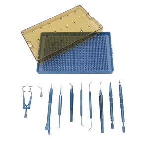 Micro-pince coaxiale ophtalmique pour capsulorhexis, ensemble d'instruments à lame diamantée, manuel, réutilisable, autoclavable, en titane - Product Image 1