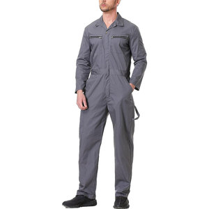 100% Cotton Reflective Safety Clothing <b>Men</b>’s <b>Work</b> Coveralls Uniform <b>for</b> Welding Repair Workshop Mechanics Protective Workwear - Product Image 1