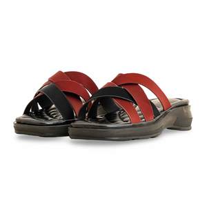 Sandalias informales con tacón granate para mujer Softy CL5476 - Product Image 3