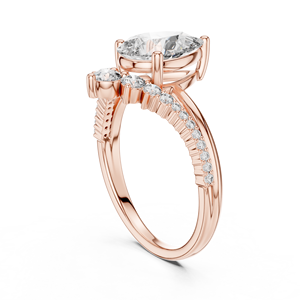 High Quality 925 Sterling Silver Moissanite <b>Diamond</b> <b>Ring</b> Custom Bridal Jewelry Factory Wholesale Manufacturer - Product Image 3