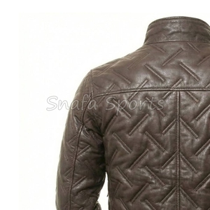 OEM Custom Winter Fashion <b>Shearling</b> <b>Bomber</b> Biker Leather <b>Jackets</b> for Men In Wholesale Price High Quality - Product Image 6