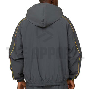 <b>Men's</b> Casual Solid Two Piece Custom Breathable Lightweight Tracksuit Set - Product Image 2