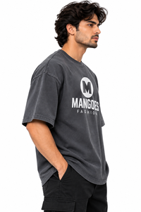 T-shirt Homme Oversize Vintage Délavé Imprimé Dinosaure Coton Streetwear Qualité Supérieure Logo Personnalisé Graphique Coton Épais - Product Image 4