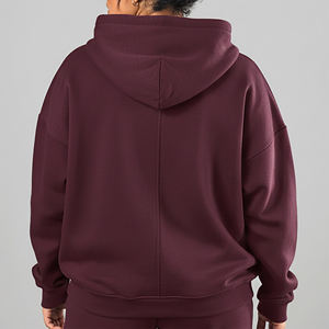 New Fashionable Women's Acid Wash <b>Zipper</b> Hoodies Premium Quality 360GSM 100% Cotton Oversized Autumn Winter Casual Wear Custom - Product Image 3