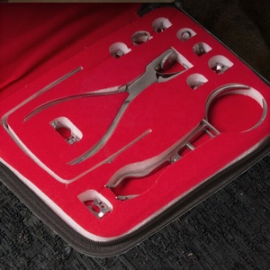 Juego de perforadores de dique de goma dental ortodóntico Yueyong, herramienta manual de barrera oral, accesorio de equipo de terapia de acero para laboratorio de odontología - Product Image 1