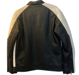 Chaqueta de Cuero Estilo Americano para Hombre, Chaqueta de Motociclista Vintage - Product Image 2