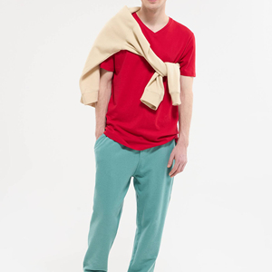 เสื้อยืดคอกว้างทรงปกติ ยูนิเซ็กซ์ ผ้าฝ้าย 100% สีดำ ระบายอากาศได้ดี แห้งเร็ว ปรับแต่งได้ สไตล์ไฮสตรีท เนื้อผ้านุ่มสบาย - Product Image 6