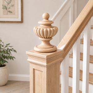 Solid Wood Fence and Stair <b>Post</b> Topper Decorative Newel Finial Maple Wood <b>Post</b> Cap Custom Sizes - Product Image 3