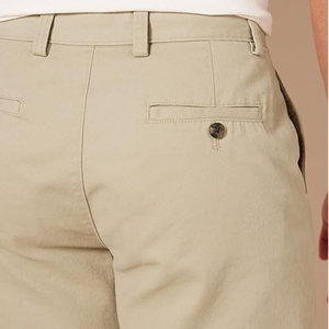 Pantalones Cortos Chino de Corte Clásico para Hombre, 9 Pulgadas, con Frente Plano, Tela de Algodón Cómoda para Uso Diario Informal - Product Image 3