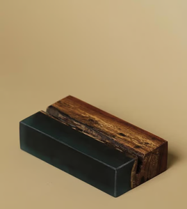 New Arrival Wood & Resin Business <b>Card</b> Holders Personalized Business <b>Card</b> Holder Case Modern Design Office Desk Accessory - Product Image 2