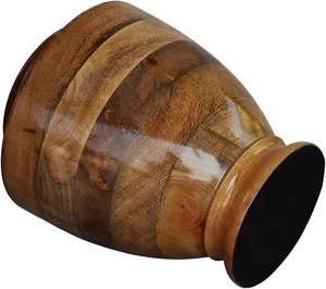 Urna Funeraria de Madera Majestuosa para Cenizas, con Cierre Decorativo Refinado y Acabado de Textura de Madera Natural Rica - Product Image 2