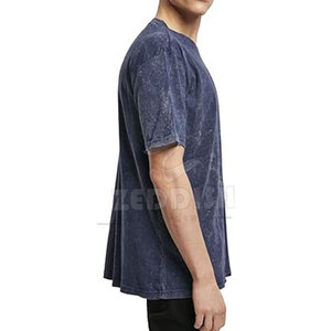 T-shirt pour homme grande taille à prix raisonnable, effet délavé, avec logo personnalisé, t-shirts pour homme effet délavé - Product Image 5