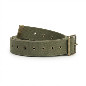 Ceinture en toile robuste de qualité supérieure avec boucle à ardillon métallique, ceinture uniforme réglable - Product Image 3