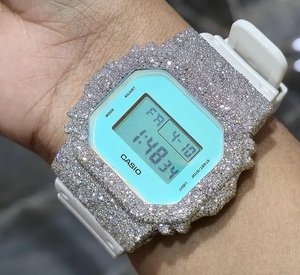 Reloj de Lujo Digital con Moissanita Blanca Iced Out, Joyería Hip Hop, Reloj de Pulsera con Diamantes - Product Image 2
