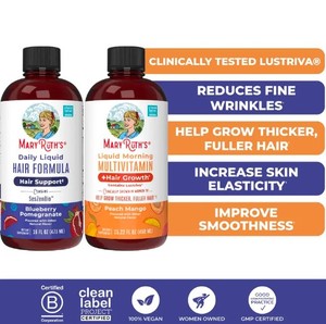 ชุดผลิตภัณฑ์ดูแลเส้นผมออร์แกนิคพรีเมียม Mary Ruth วิตามินไบโอตินชนิดน้ำสำหรับการเจริญเติบโตของเส้นผม ป้องกันรังแค ป้องกันผมร่วง บำรุงผิวให้แข็งแรง - Product Image 4