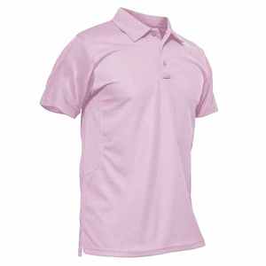 Polo de Manga Corta Azul Marino para Hombre, Tejido de Punto, Secado Rápido, Color Sólido, Corte Regular - Product Image 2