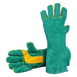 Best Performance Heavy Duty Reinforced MIG Welding <b>Gloves</b> Cowhide Cotton Abrasion Resistant Firefighting Construction Work Wear - Product Image 1