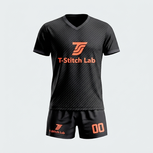 Uniforme de Voleibol para Hombre, Corte Regular, Cuello en V, Estampado Técnico, Manga Corta, Unisex, 100% Poliéster, Secado Rápido - Product Image 2
